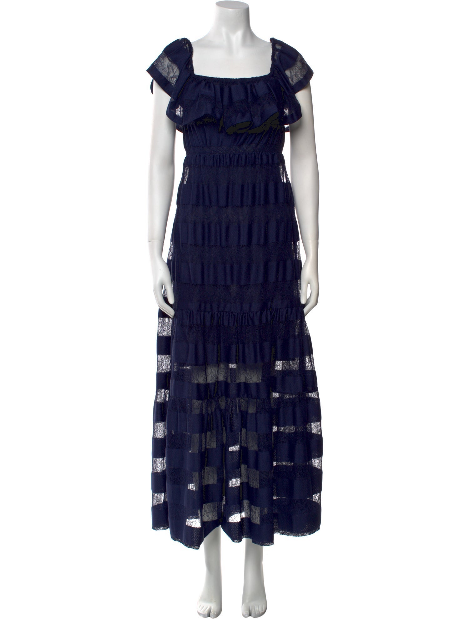 Anne Fontaine Square Neckline Mini Dress