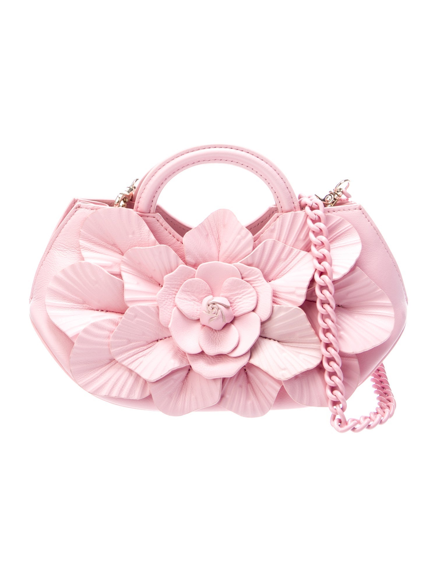 Anne Fontaine Leather Top Handle Bag