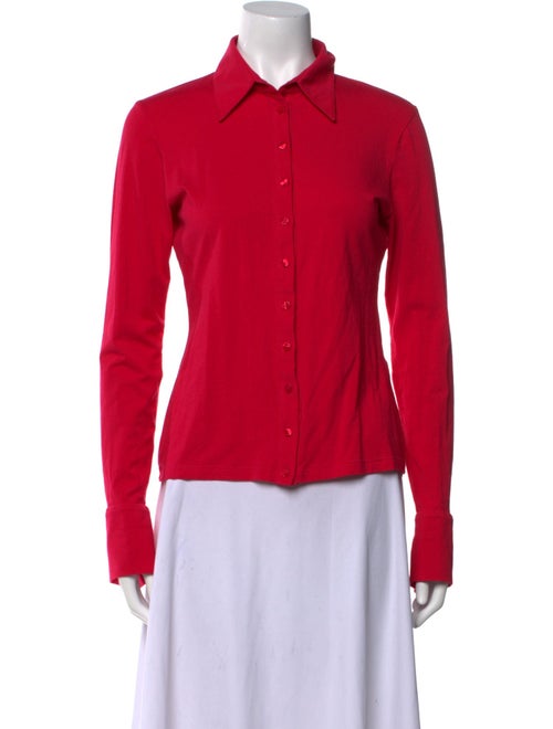 Anne Fontaine Long Sleeve Button-Up Top