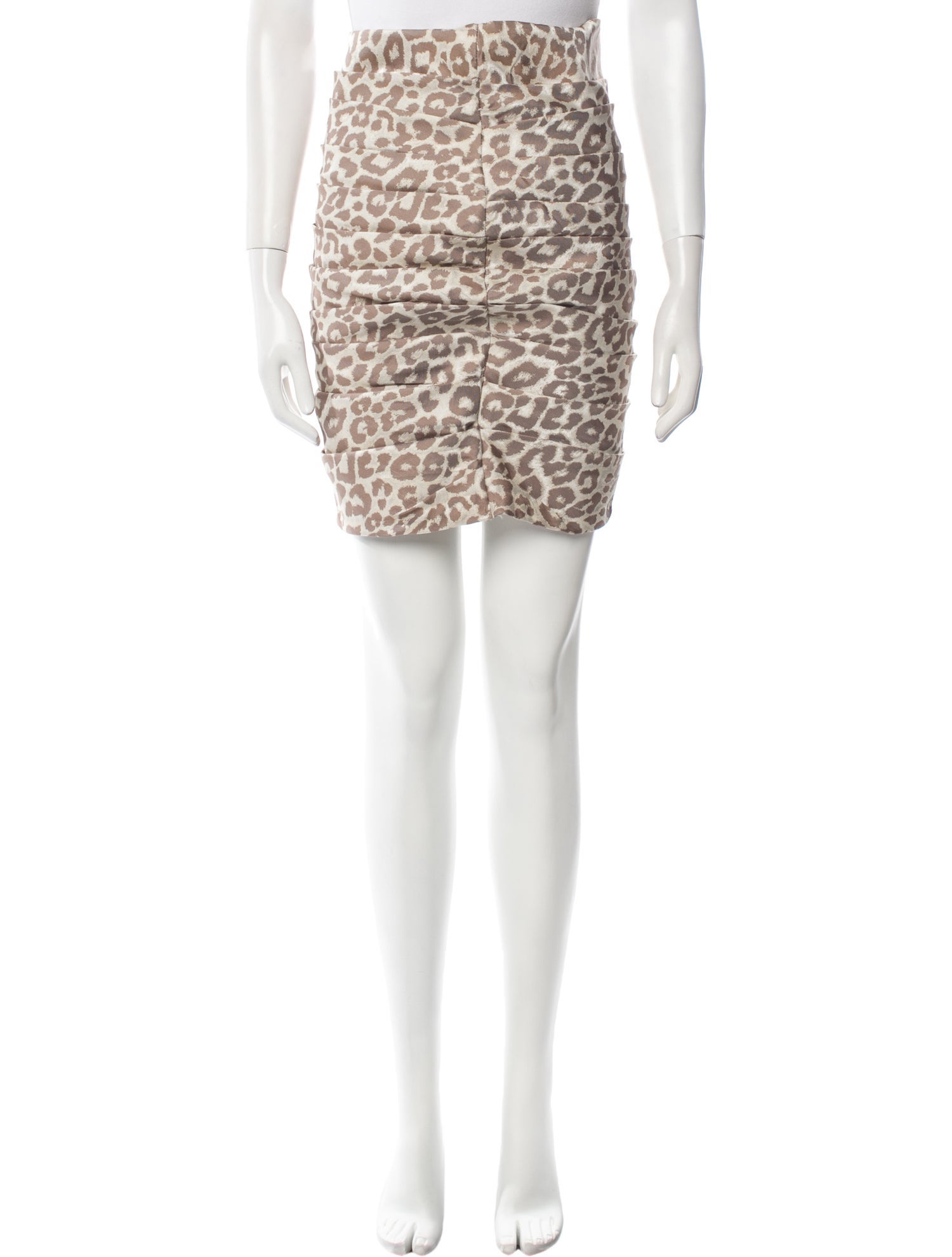 Anne Fontaine Animal Print Knee-Length Skirt