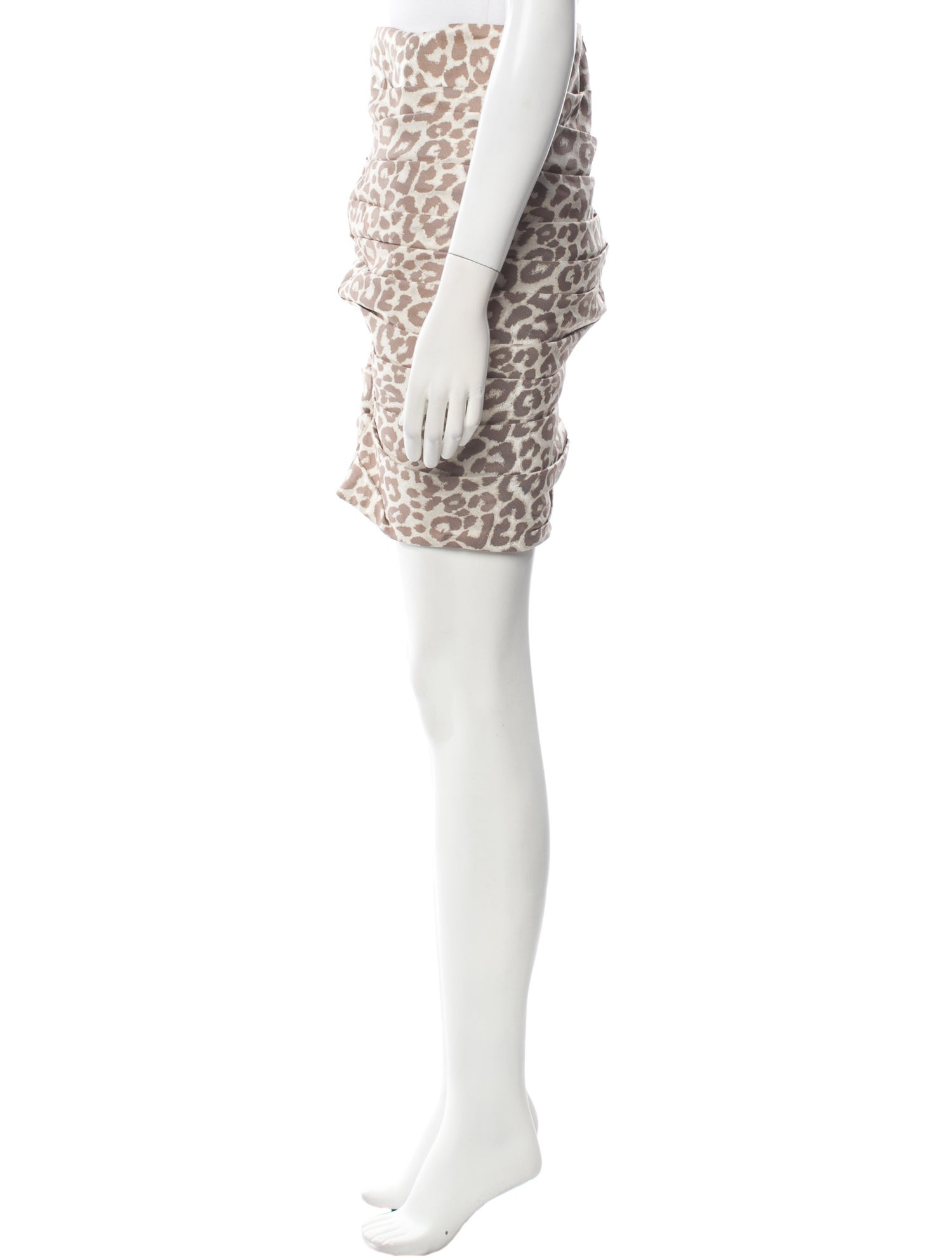Anne Fontaine Animal Print Knee-Length Skirt