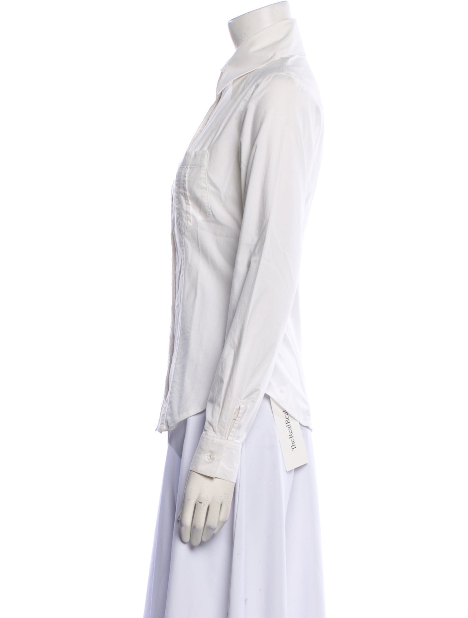 Anne Fontaine Long Sleeve Button-Up Top