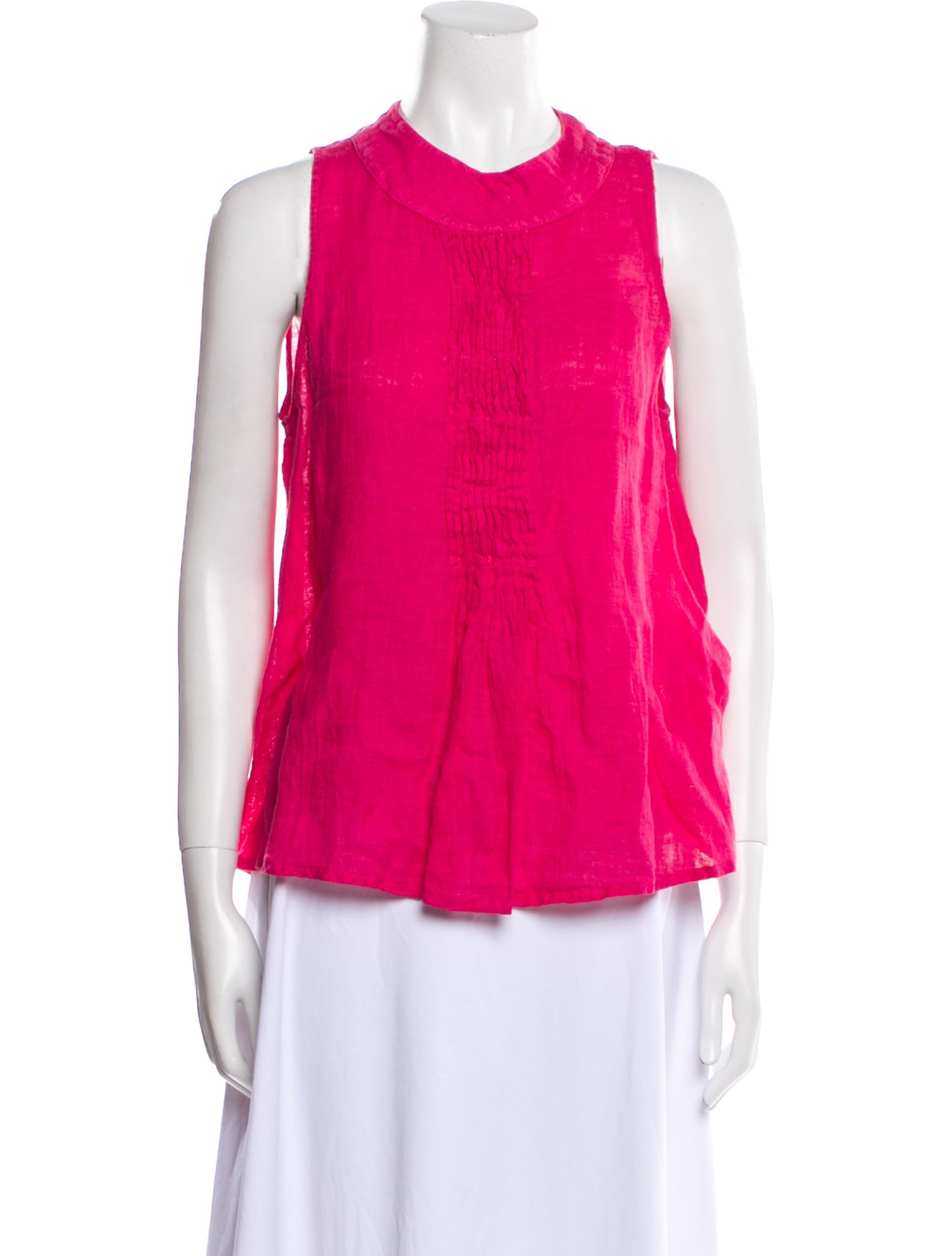 Anne Fontaine Linen Crew Neck Top