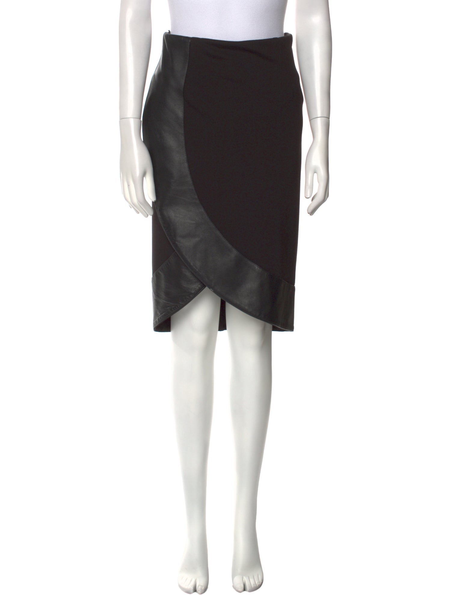 Anne Fontaine Embroidered Accent Knee-Length Skirt