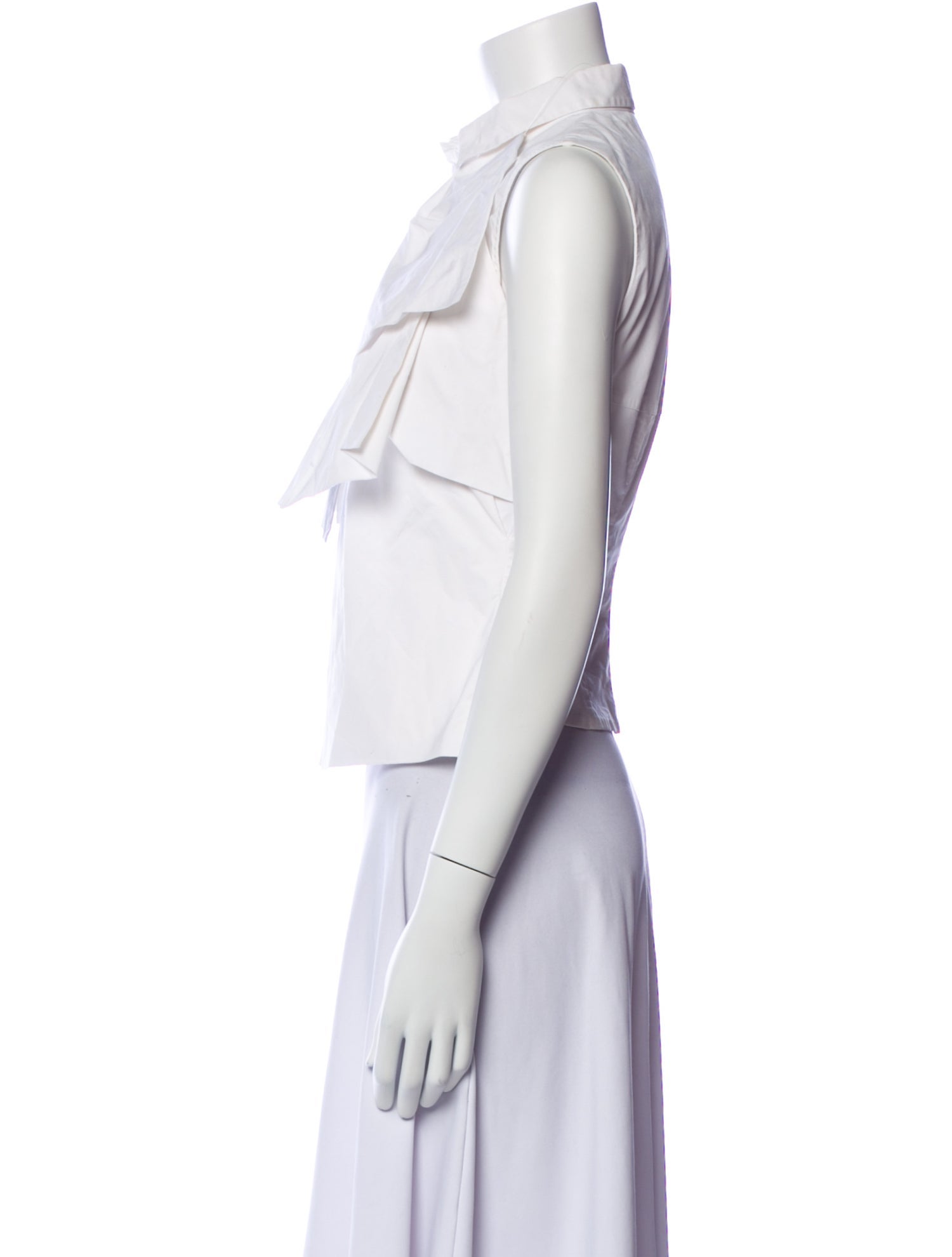 Anne Fontaine Sleeveless Button-Up Top