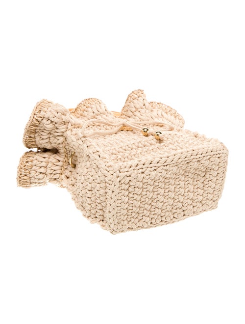 Anne Fontaine Raffia Top Handle Bag