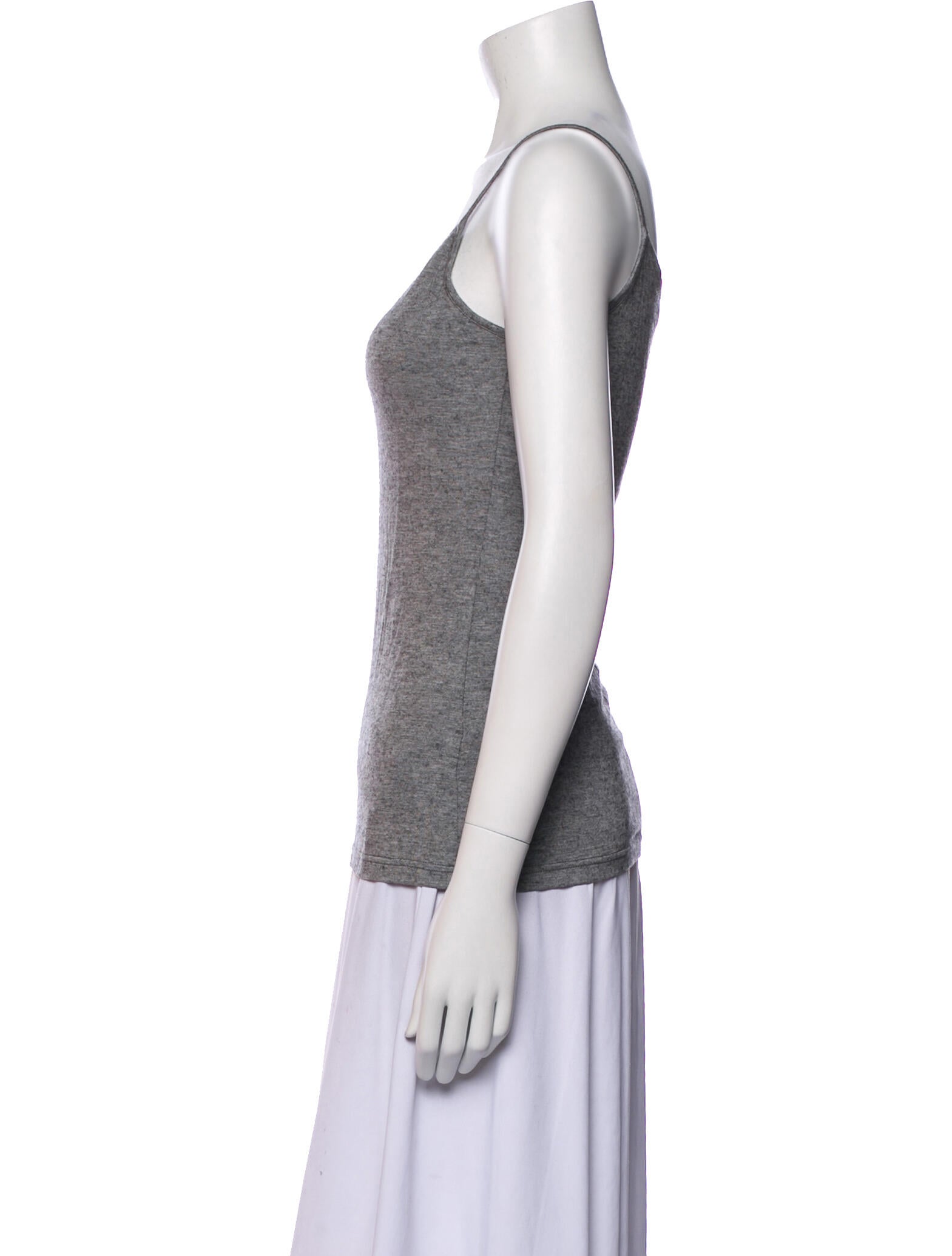 Anne Fontaine Scoop Neck Sleeveless Top