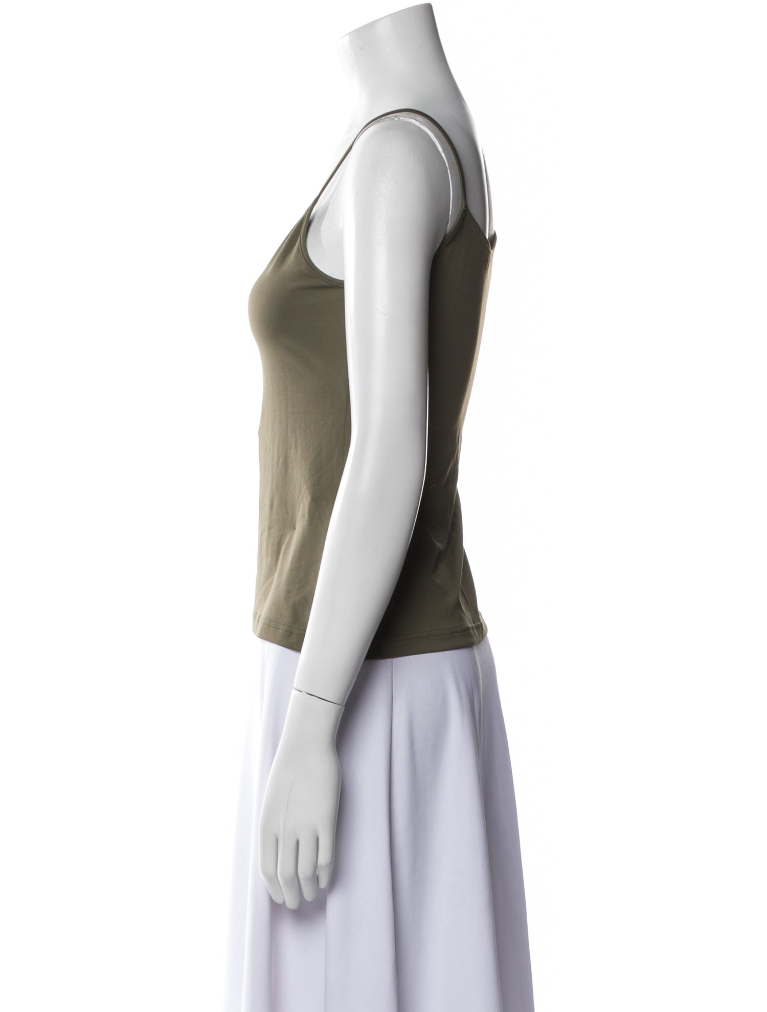 Anne Fontaine Scoop Neck Sleeveless Top