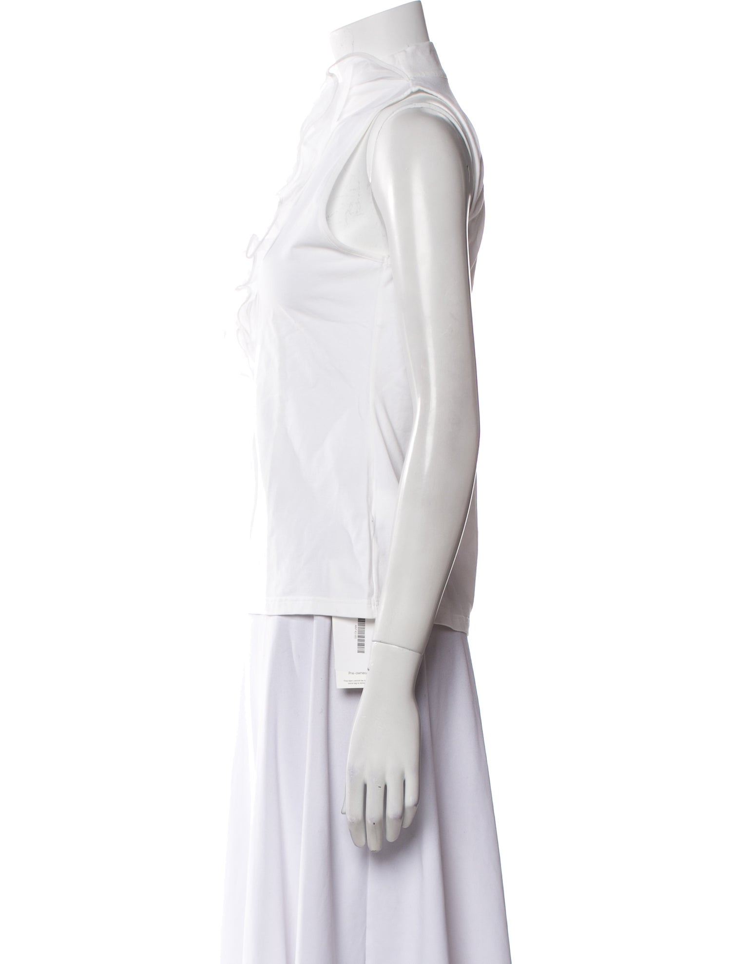 Anne Fontaine Mock Neck Sleeveless Top