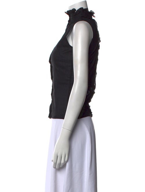 Anne Fontaine Mock Neck Sleeveless Top