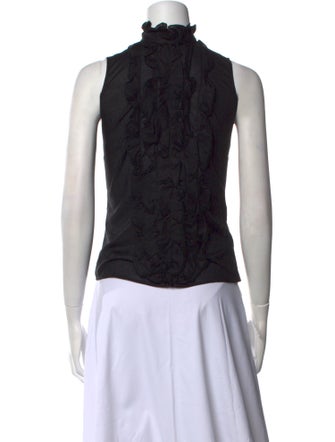Anne Fontaine Mock Neck Sleeveless Top