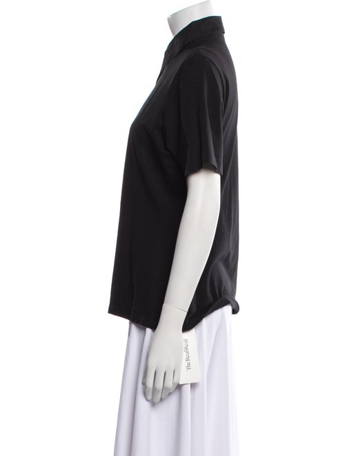 Anne Fontaine Short Sleeve Button-Up Top