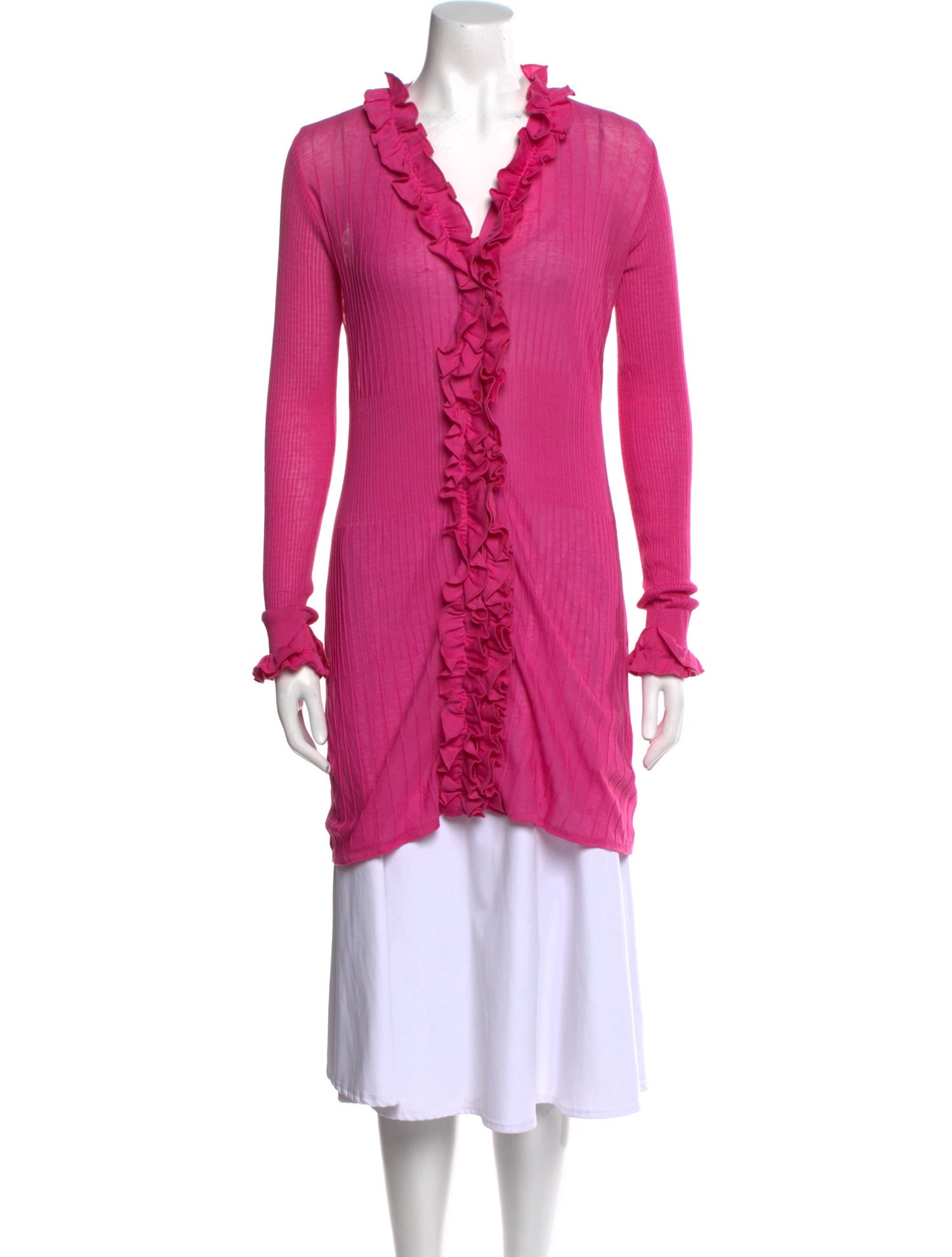 Anne Fontaine V-Neck Long Sleeve Tunic