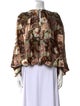 Anne Fontaine Silk Floral Print Blouse