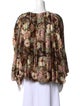 Anne Fontaine Silk Floral Print Blouse