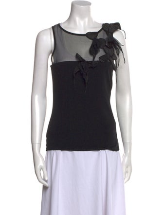 Anne Fontaine Bateau Neckline Sleeveless Top
