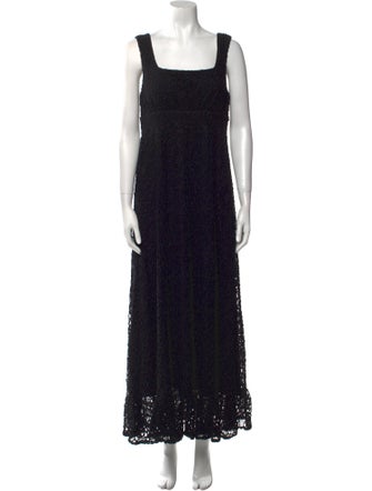 Anne Fontaine Square Neckline Long Dress