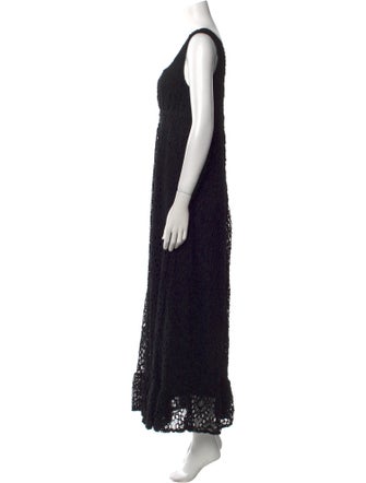 Anne Fontaine Square Neckline Long Dress