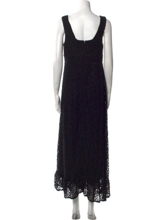 Anne Fontaine Square Neckline Long Dress
