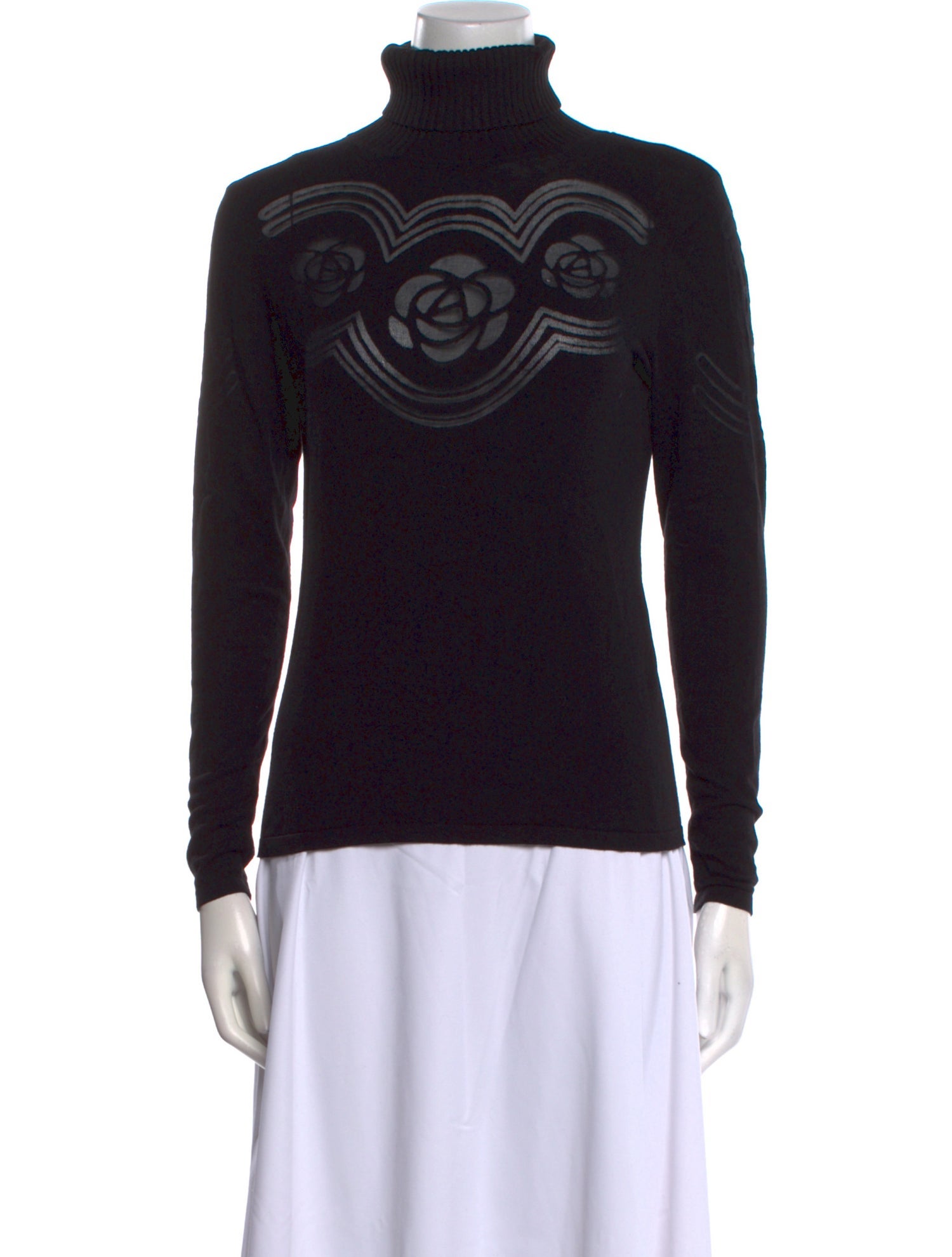 Anne Fontaine Turtleneck Long Sleeve Sweatshirt