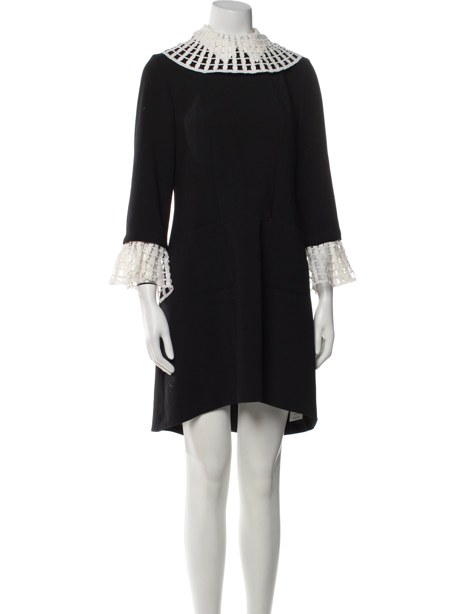 Anne Fontaine Mock Neck Knee-Length Dress