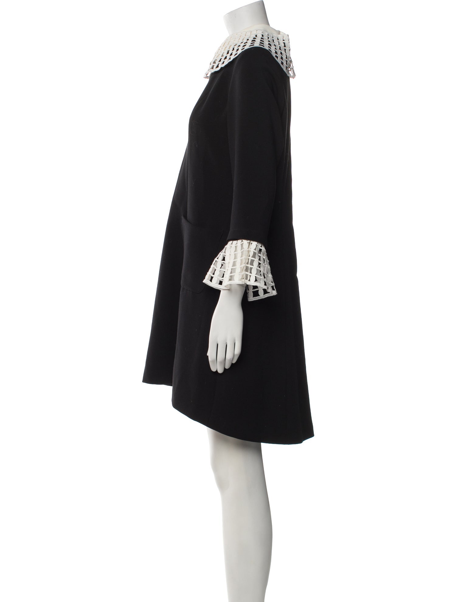 Anne Fontaine Mock Neck Knee-Length Dress