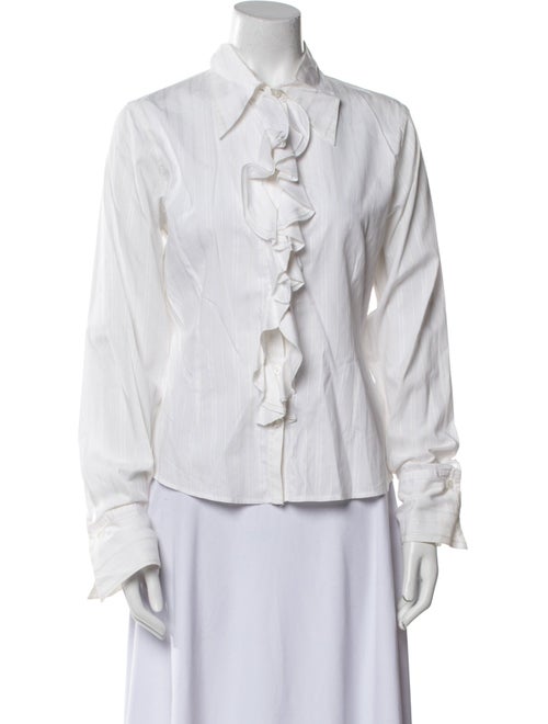 Anne Fontaine Long Sleeve Button-Up Top
