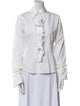 Anne Fontaine Long Sleeve Button-Up Top