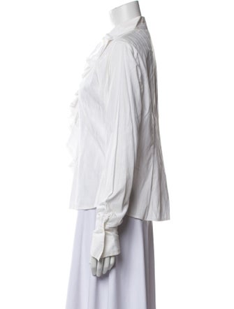 Anne Fontaine Long Sleeve Button-Up Top