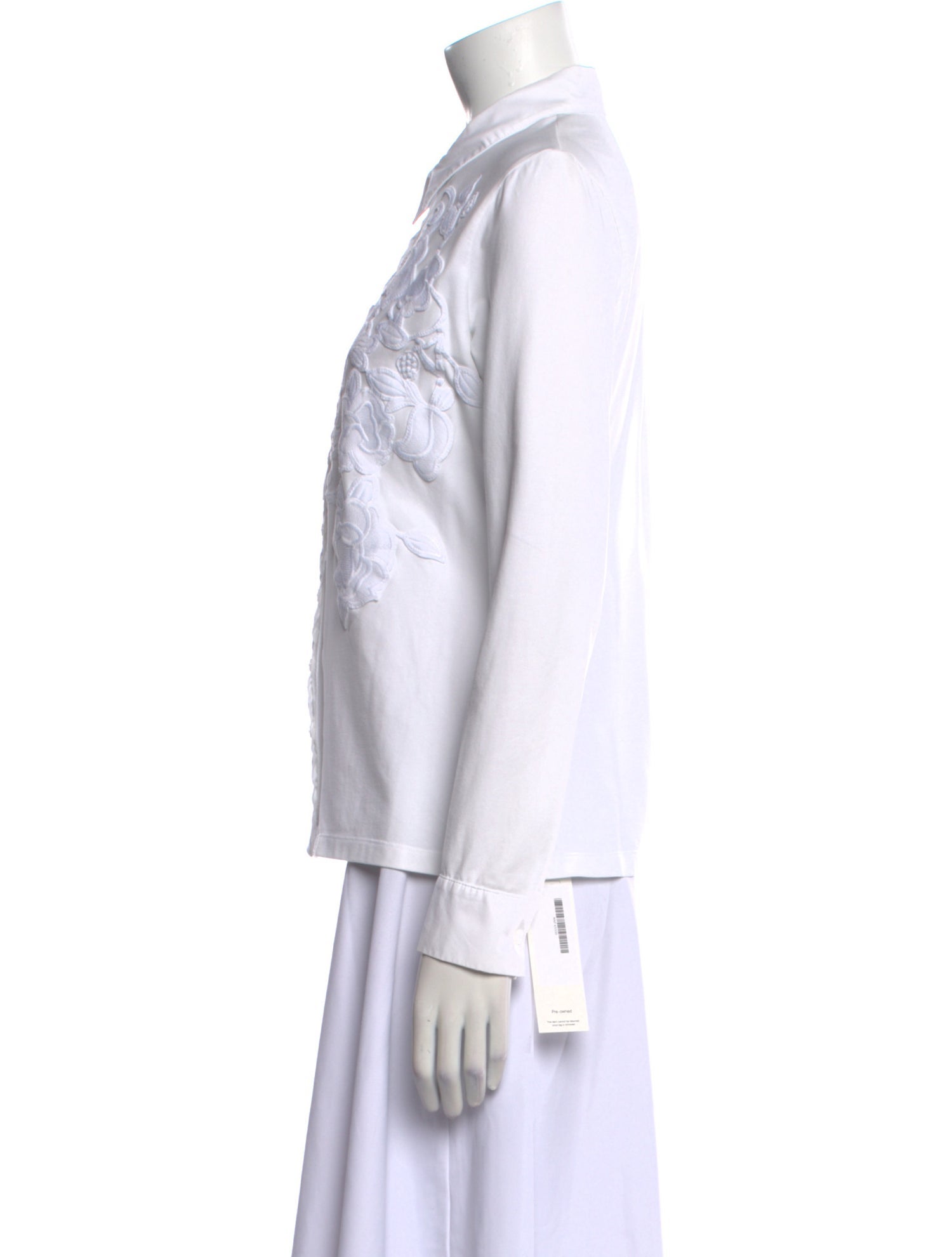 Anne Fontaine Long Sleeve Button-Up Top