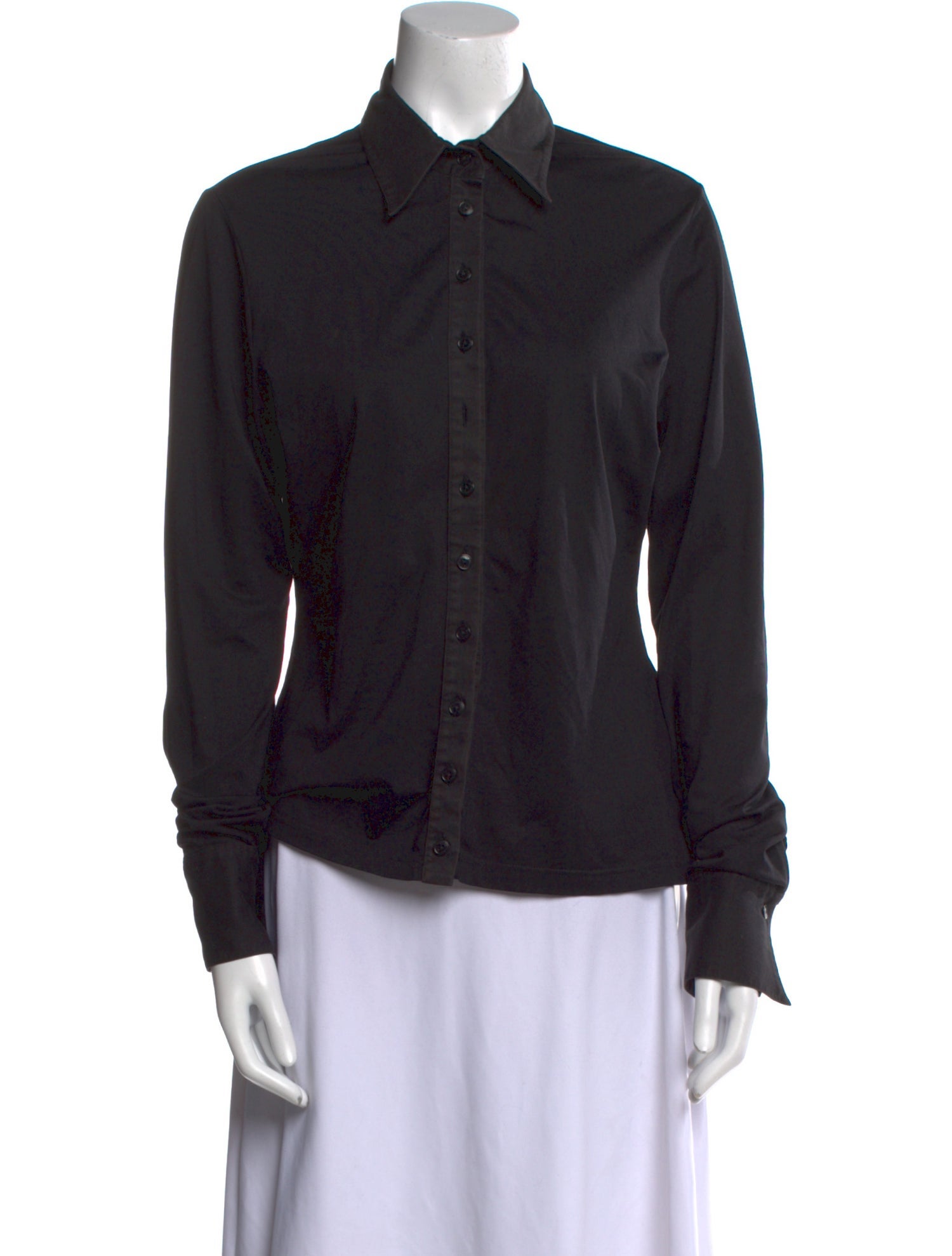 Anne Fontaine Long Sleeve Button-Up Top