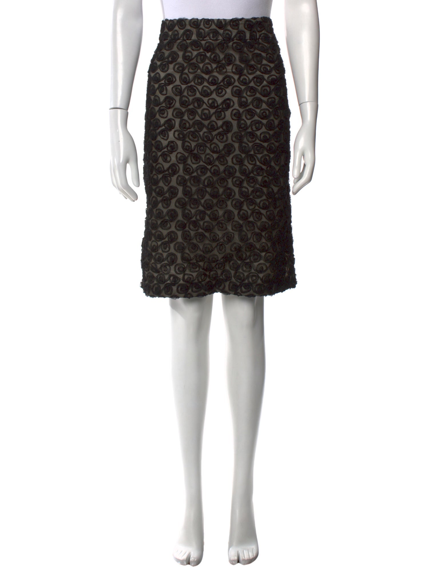 Anne Fontaine Printed Knee-Length Skirt w/ Tags