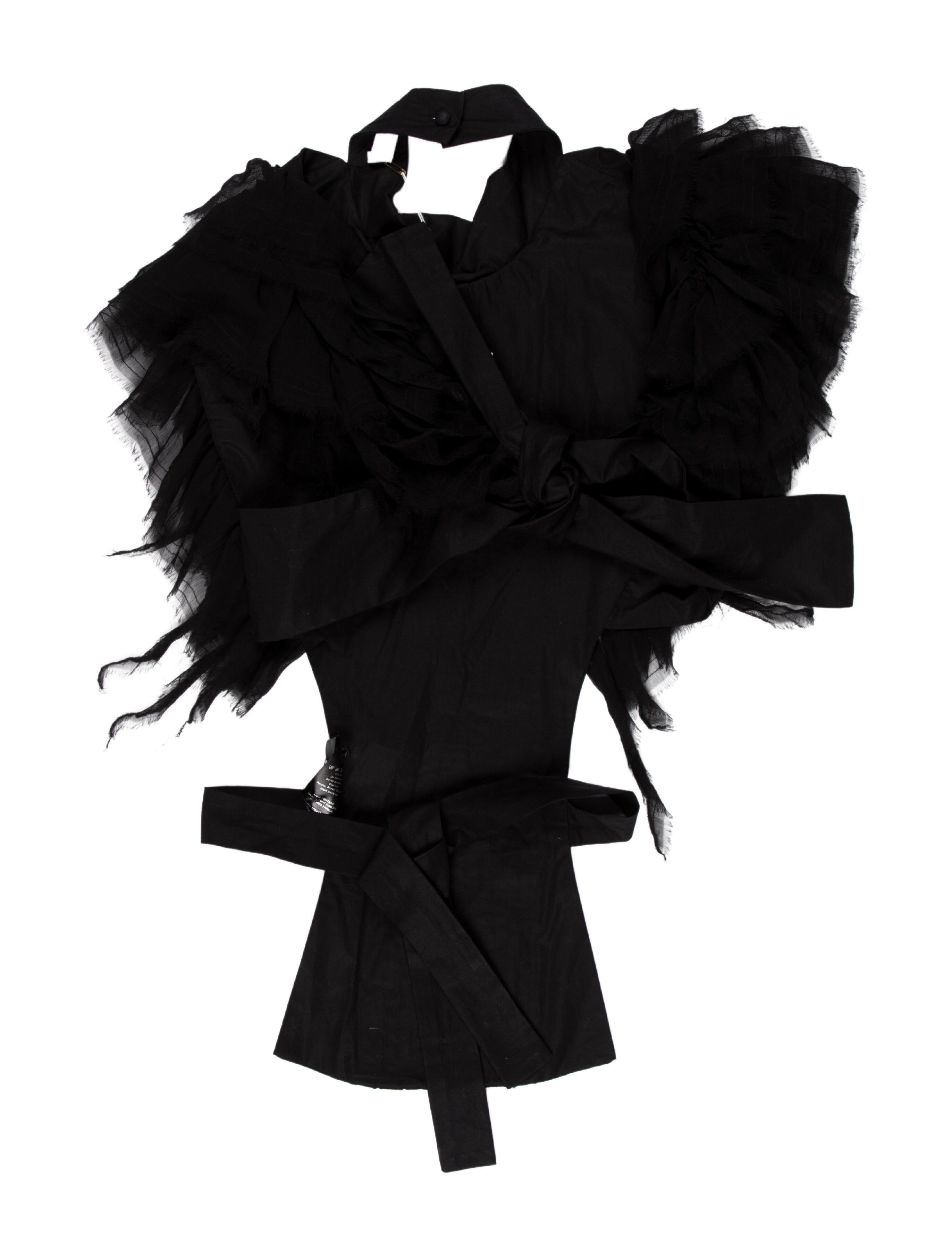 Anne Fontaine Silk Striped Dickey w/ Tags