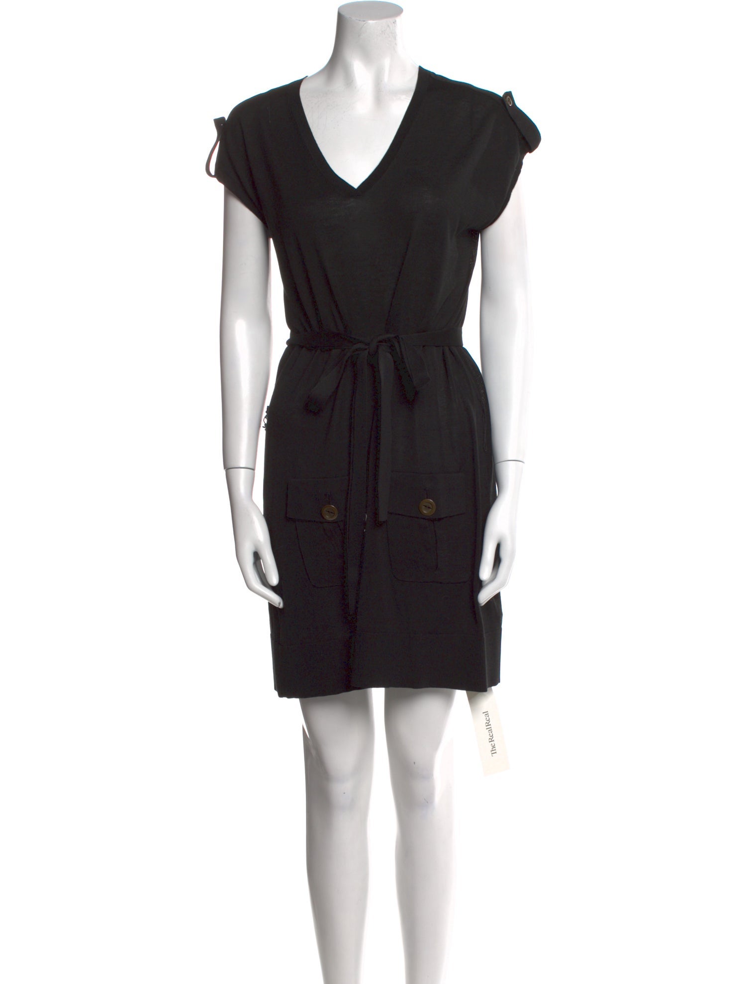 Anne Fontaine V-Neck Mini Dress