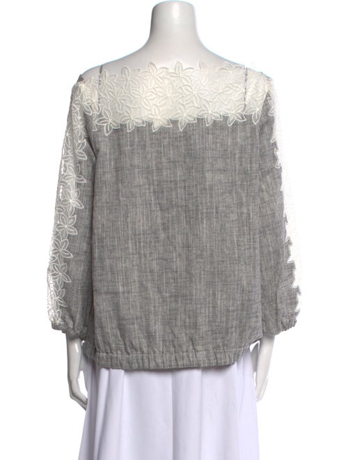 Anne Fontaine Linen Off-The-Shoulder Blouse