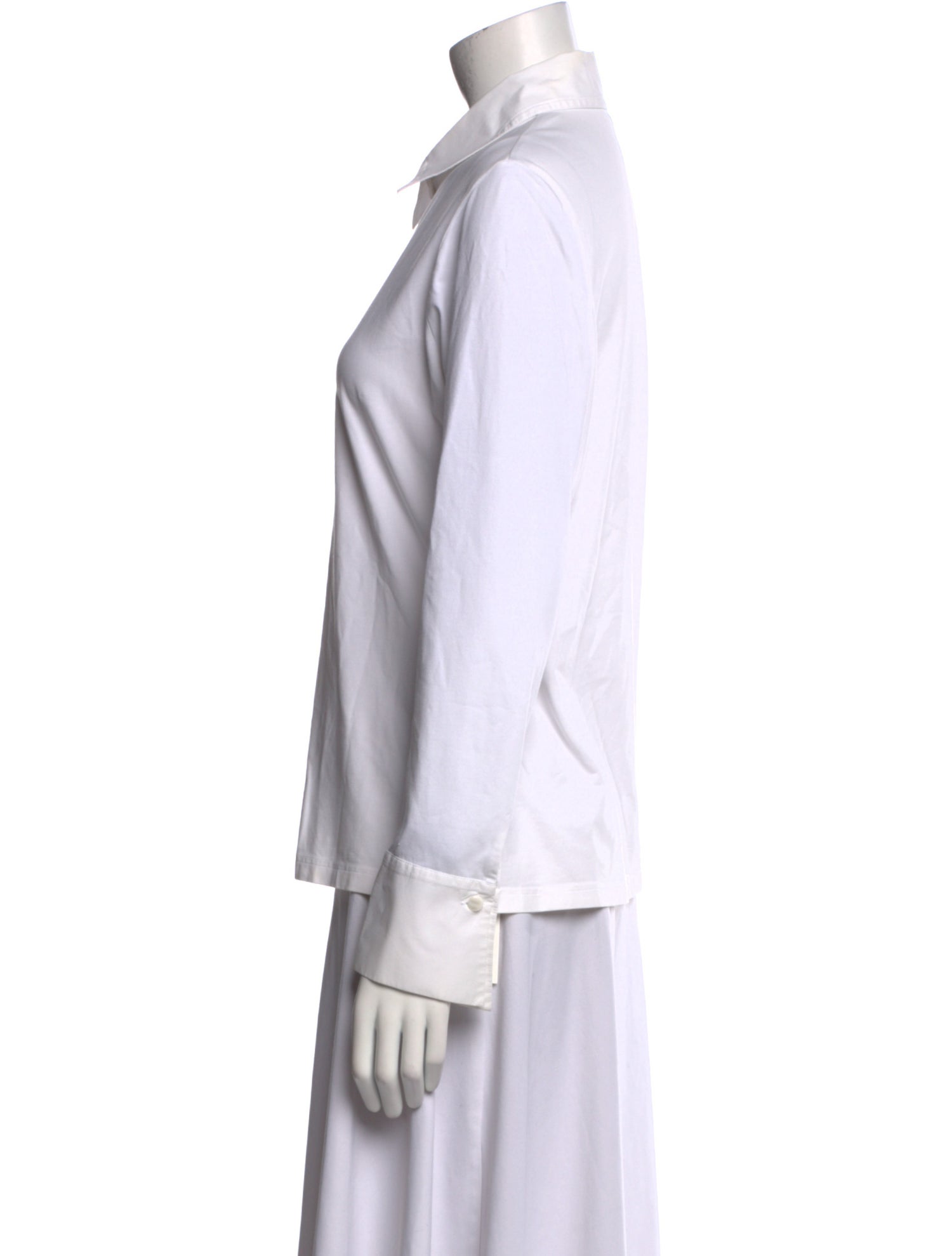 Anne Fontaine Long Sleeve Button-Up Top