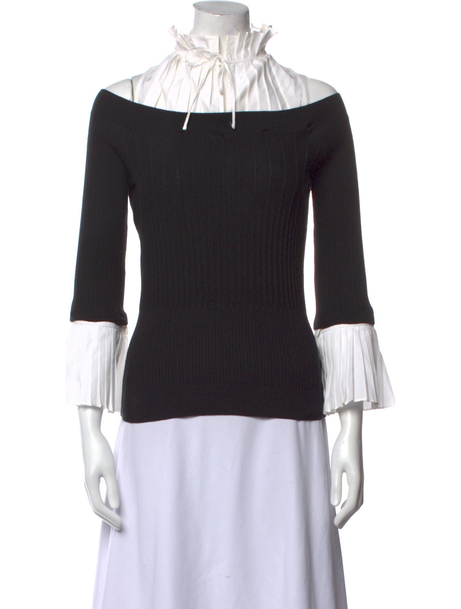 Anne Fontaine Mock Neck Sweater