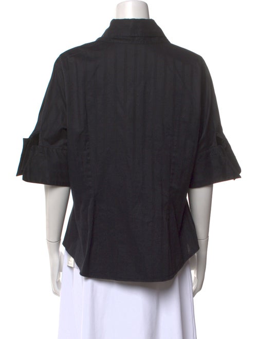 Anne Fontaine Three-Quarter Sleeve Button-Up Top