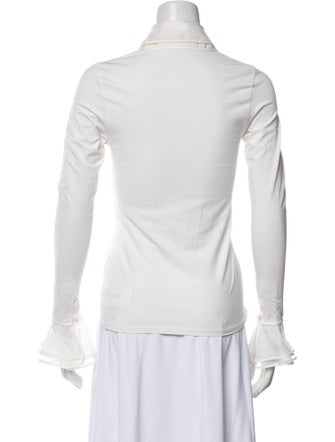 Anne Fontaine Long Sleeve Button-Up Top