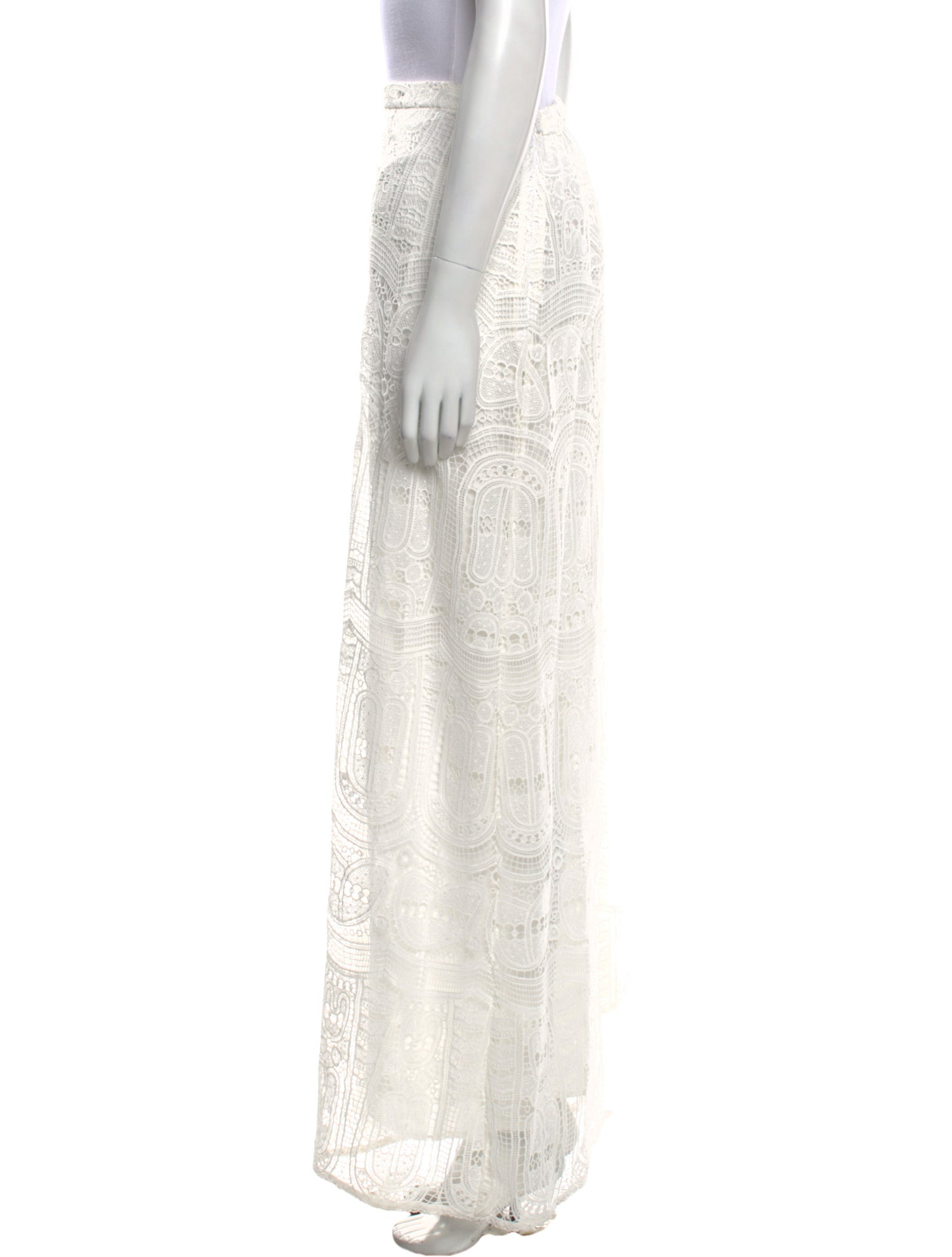 Anne Fontaine Lace Pattern Long Skirt