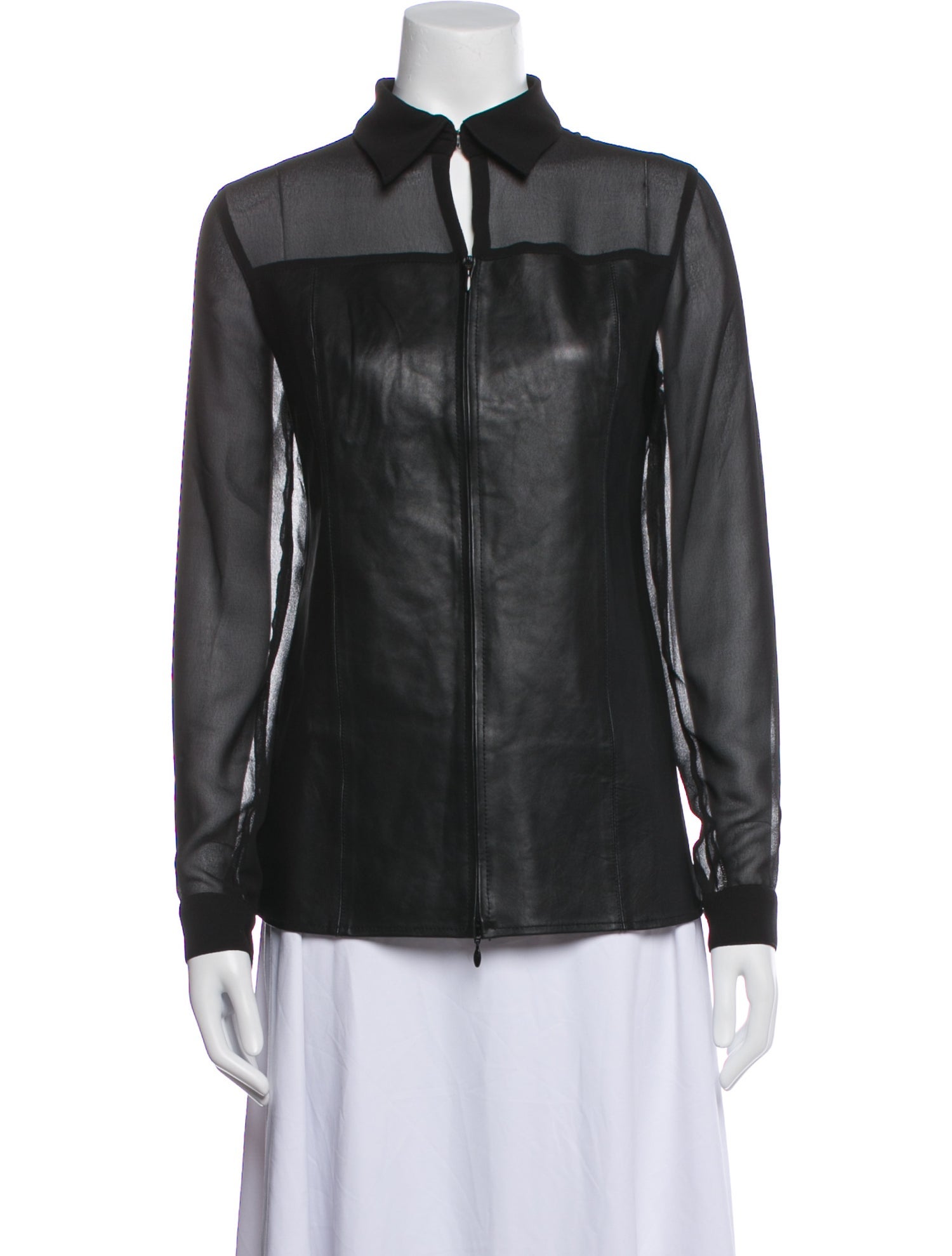 Anne Fontaine Long Sleeve Button-Up Top