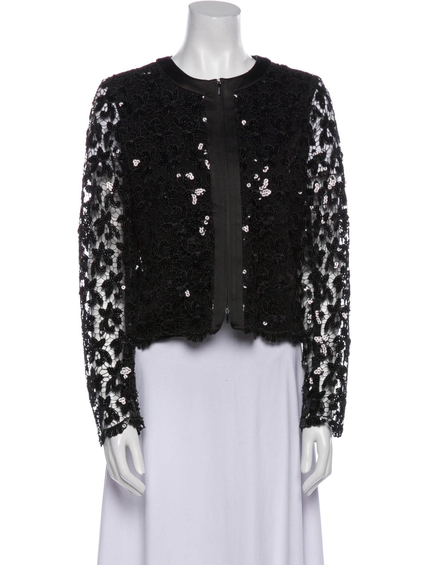 Anne Fontaine Lace Pattern Evening Jacket