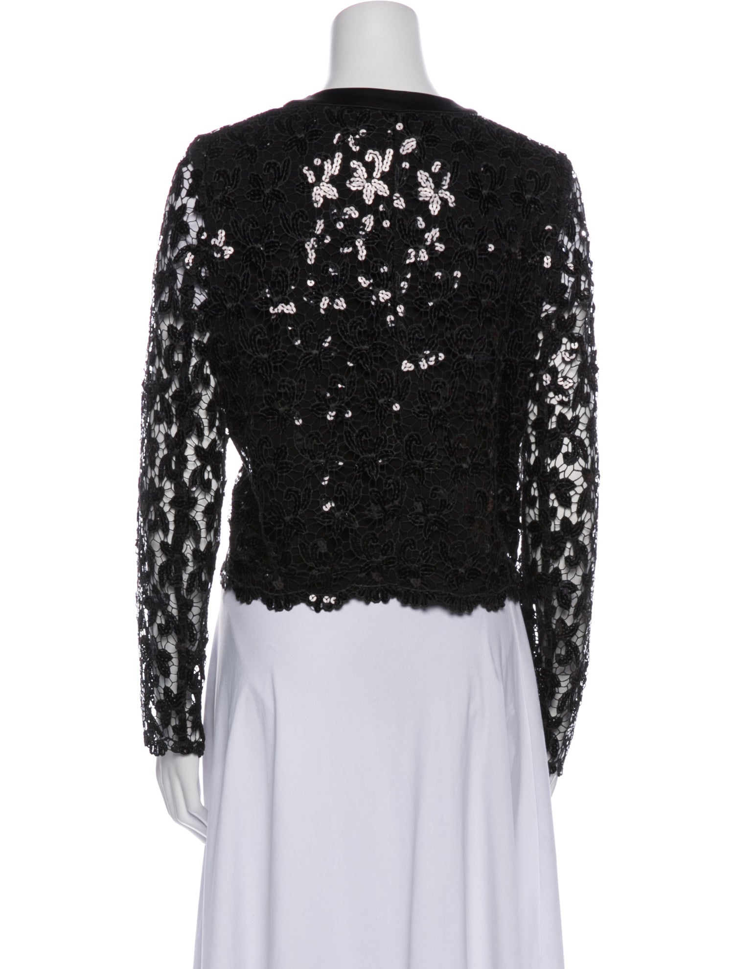 Anne Fontaine Lace Pattern Evening Jacket
