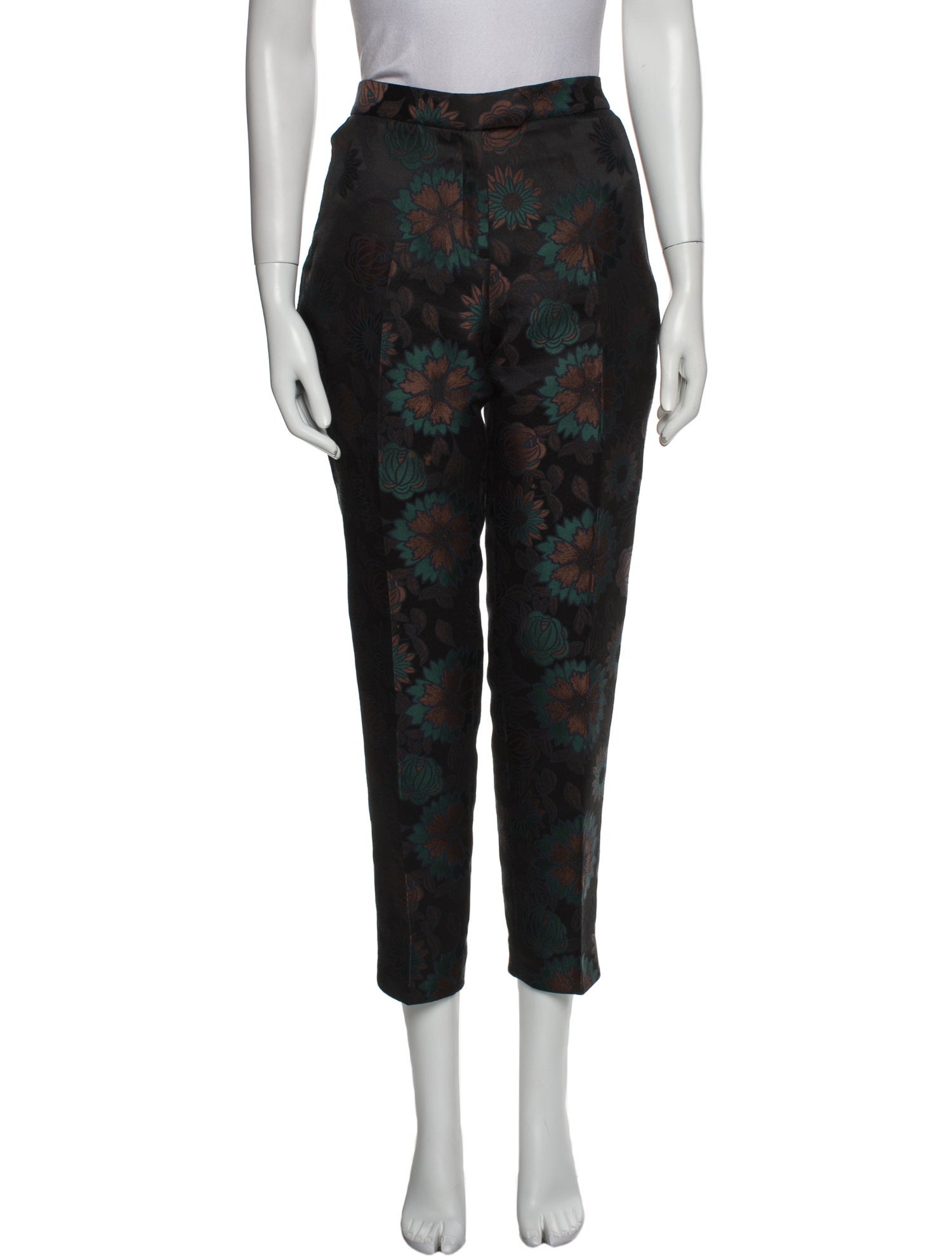 Anne Fontaine Floral Print Straight Leg Pants
