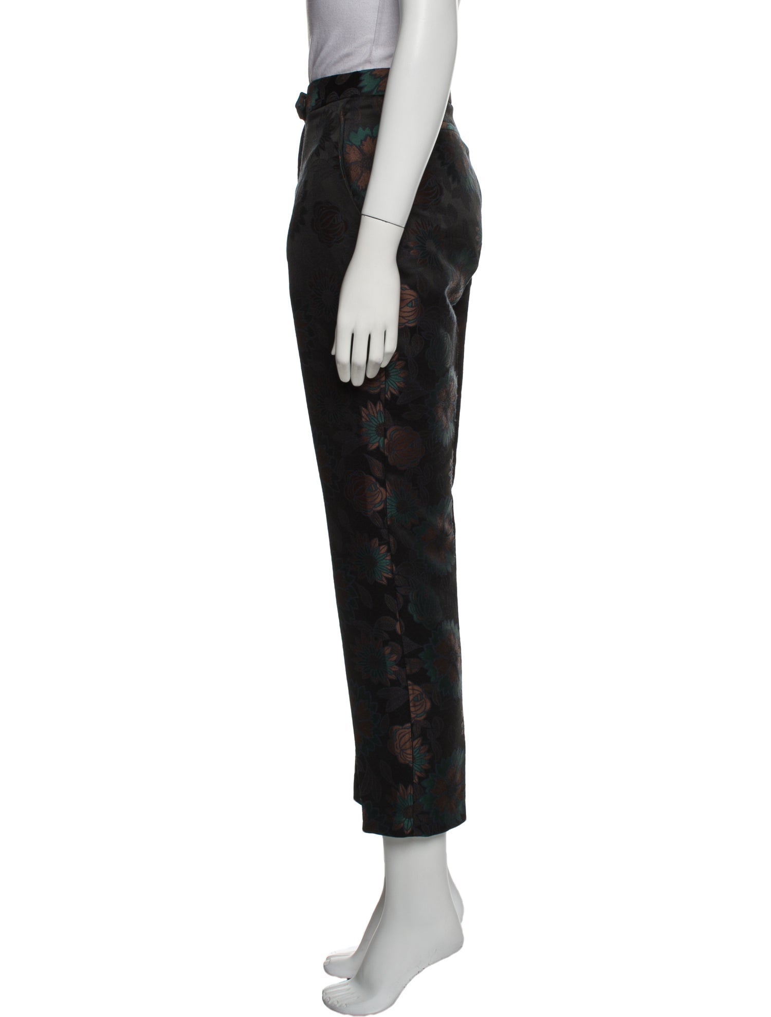 Anne Fontaine Floral Print Straight Leg Pants