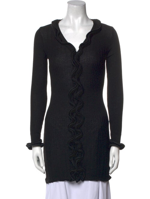 Anne Fontaine Wool V-Neck Sweater