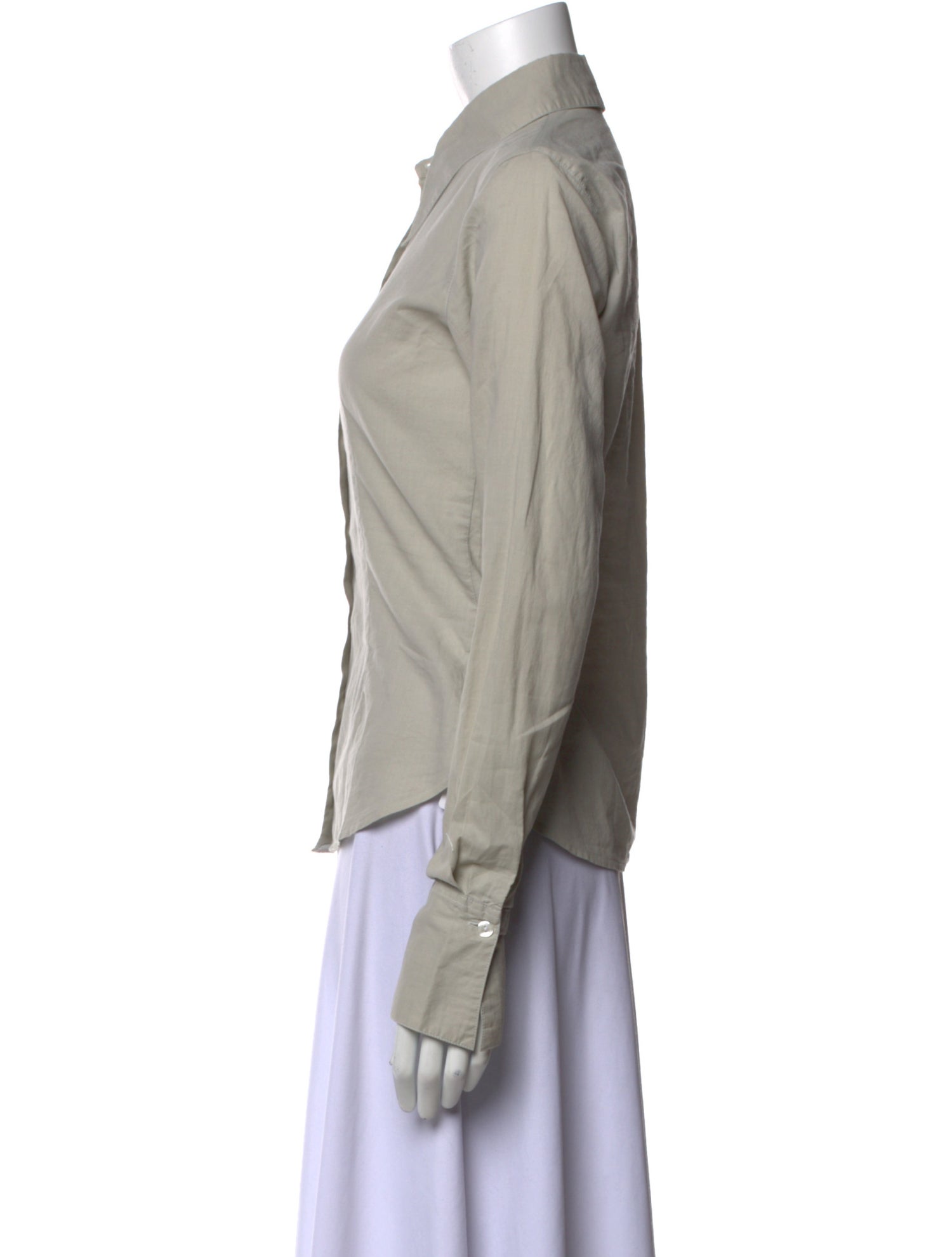 Anne Fontaine Long Sleeve Button-Up Top