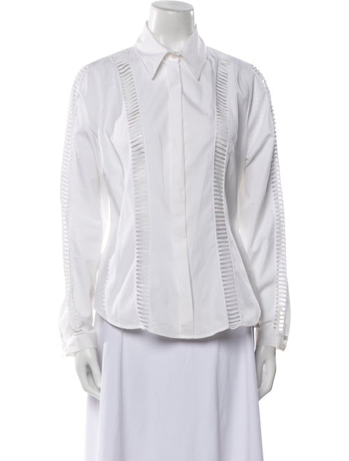 Anne Fontaine Long Sleeve Button-Up Top