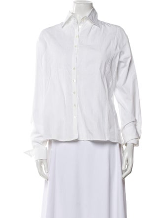 Anne Fontaine Long Sleeve Button-Up Top