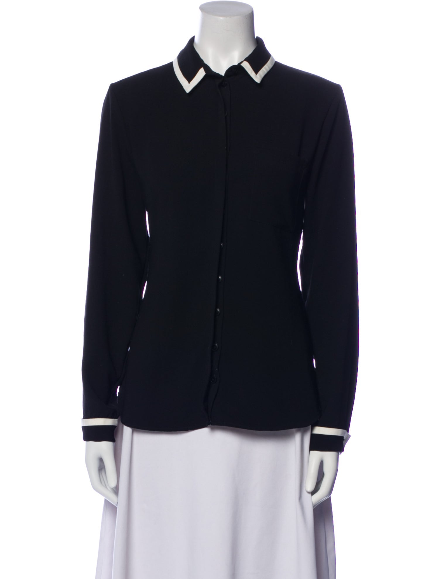 Anne Fontaine Long Sleeve Button-Up Top